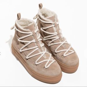 & other stories beige snow boots